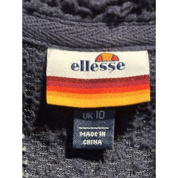 Ellesse Seppy Sherpa Half Zip Pullover Medium Blue - Picture 3 of 5